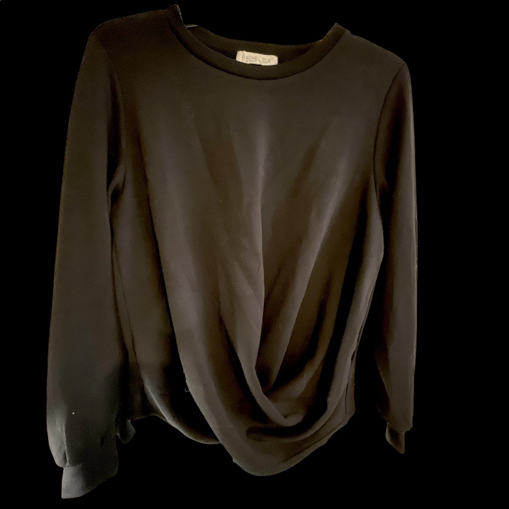 Black sweatshirt, Rachel Zoe M